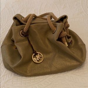 Michael Kors Gold Canvas Bag